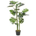 Sztuczna monstera z doniczką, zielona, 100 cm