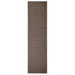 Dywanik, naturalny sizal, 66x250 cm, brązowy