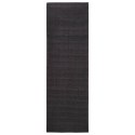 Dywanik, naturalny sizal, 80x250 cm, czarny