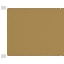 Markiza pionowa, beżowa, 140x360 cm, tkanina Oxford