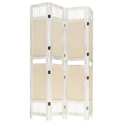 338559 vidaXL 4-Panel Room Divider Cream 140x165 cm Fabric 338559 vidaXL 4-Panel Room Divider Cream 140x165 cm Fabric