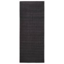 Dywanik, naturalny sizal, 80x200 cm, czarny