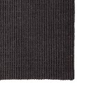 Dywanik, naturalny sizal, 80x200 cm, czarny