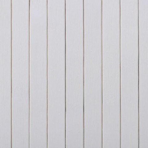 Parawan bambusowy, biały, 250 x 165 cm