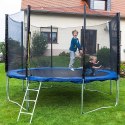 Trampolina ogrodowa zewnętrzna dla dzieci 370cm siatka/osłona/batut