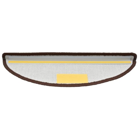 Nakładki na schody, 10 szt., 56x20 cm, brązowe