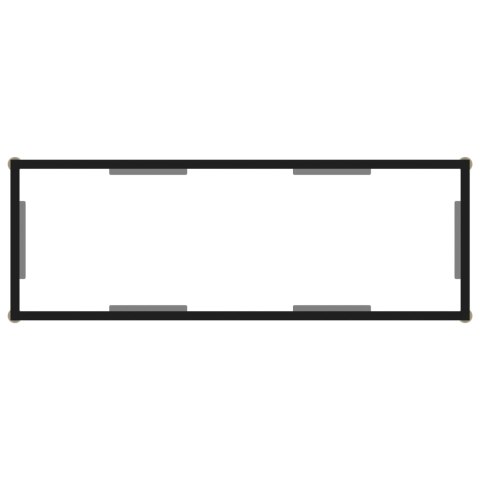 Stolik konsolowy, przezroczysty, 100x35x75 cm, szkło hartowane