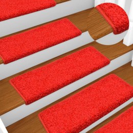 Nakładki na schody, 10 szt., 65x25 cm, czerwone