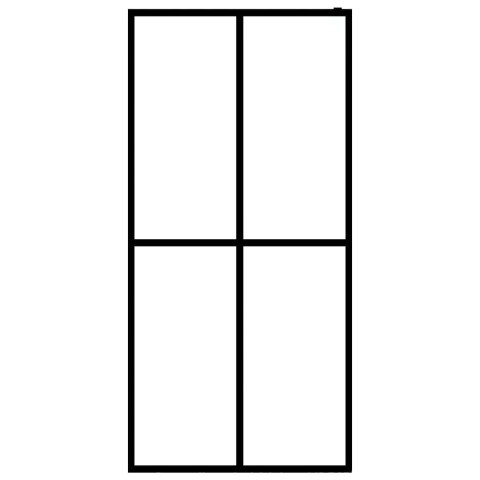 Ścianka prysznicowa, mrożone szkło hartowane, 140x195 cm