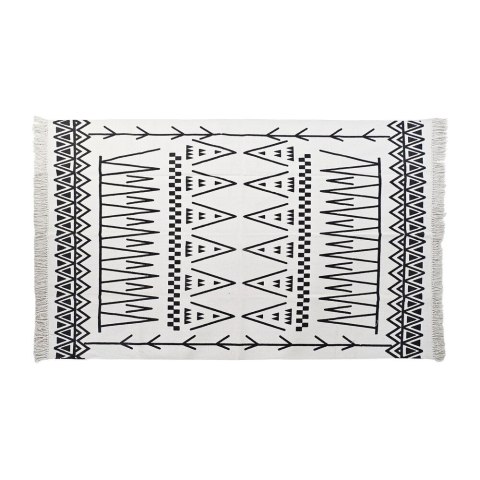 Dywan DKD Home Decor Czarny Biały Ikat (120 x 180 x 0,7 cm)