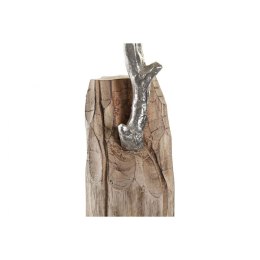 Figurka Dekoracyjna DKD Home Decor Pień Srebrzysty Drzewo Brązowy Aluminium Kolonialny Drewno mango (26 x 11 x 51 cm)
