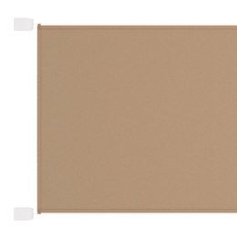 Markiza pionowa, kolor taupe, 200x360 cm, tkanina Oxford