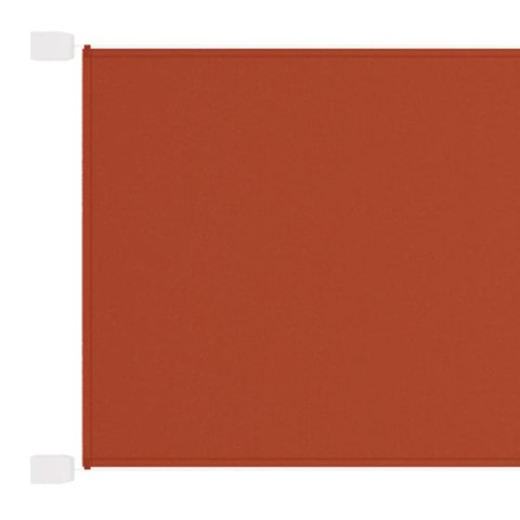 Markiza pionowa, terakota, 140x420 cm, tkanina Oxford