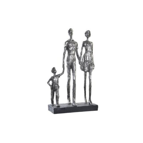 Figurka Dekoracyjna DKD Home Decor Srebrzysty Czarny Żywica Nowoczesny Rodzina (26 x 11,5 x 41,5 cm)
