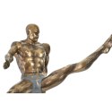 Figurka Dekoracyjna DKD Home Decor Świat Złoty Żywica Gimnastyk Nowoczesny (29 x 16 x 33 cm)