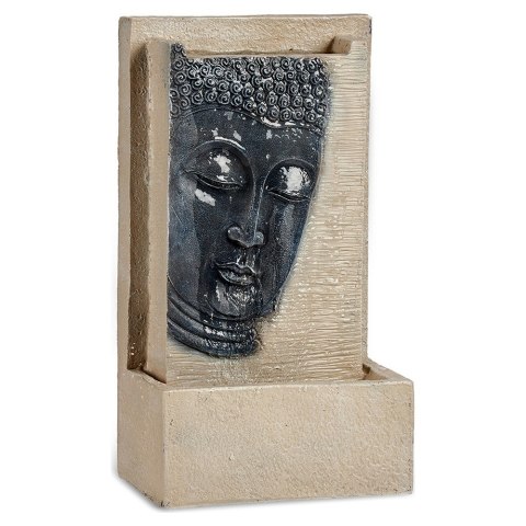 Fontána Budda Brązowy Szary Żywica (16 x 48 x 26,5 cm)