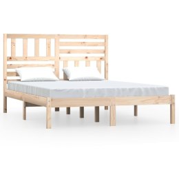 Rama łóżka z litego drewna sosnowego, 120x190 cm, podwójna