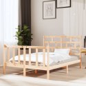 Rama łóżka, lite drewno sosnowe, 120x190 cm, dwuosobowa