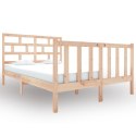 Rama łóżka, lite drewno sosnowe, 120x190 cm, dwuosobowa