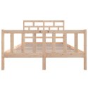 Rama łóżka, lite drewno sosnowe, 150x200 cm, 5FT, King Size