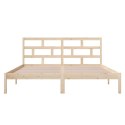Rama łóżka z litego drewna, 120x190 cm, mała podwójna