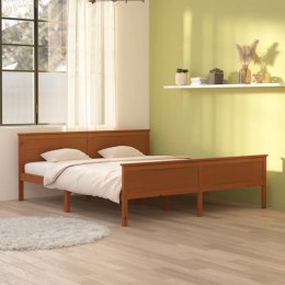 Rama łóżka, miodowy brąz, lite drewno sosnowe, 180 x 200 cm