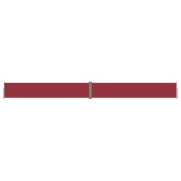 Zwijana markiza boczna, czerwona, 117x1200 cm