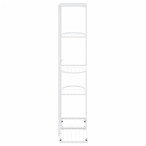 5-poziomowy stojak na kwiaty, 43x22x98 cm, biały, metalowy 5-poziomowy stojak na kwiaty, 43x22x98 cm, biały, metalowy
