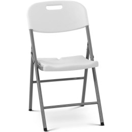 Krzesło cateringowe bankietowe ogrodowe składane do 180 kg 40 x 38 cm białe
