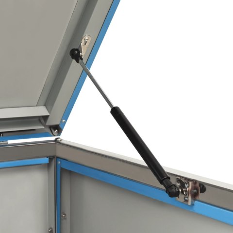 Osłona na 2 kosze na śmieci, 138x77,5x115,5 cm, stal nierdzewna