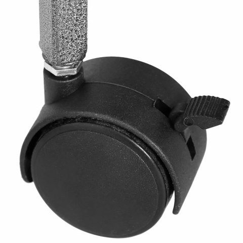 Klatka dla ptaków, czarna, 54 x 54 x 146 cm, stalowa