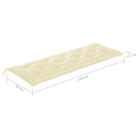 Poduszka na huśtawkę, kremowa, 150 cm, tkanina Poduszka na huśtawkę, kremowa, 150 cm, tkanina