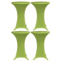 Elastyczne pokrowce na stół, 4 szt., 70 cm, zielone