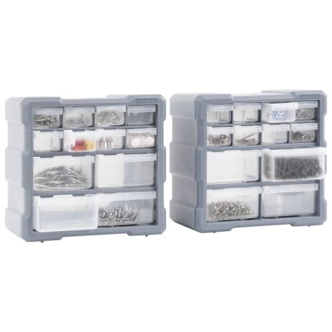 Organizery z 12 szufladkami, 2 szt, 26,5x16x26 cm Organizery z 12 szufladkami, 2 szt, 26,5x16x26 cm