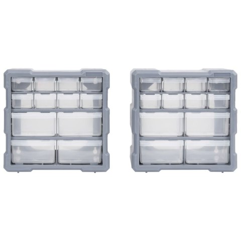 Organizery z 12 szufladkami, 2 szt, 26,5x16x26 cm Organizery z 12 szufladkami, 2 szt, 26,5x16x26 cm