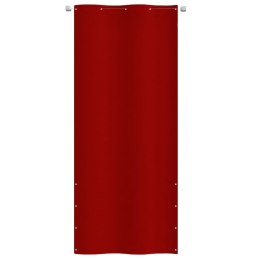 Parawan balkonowy, czerwony, 100x240 cm, tkanina Oxford