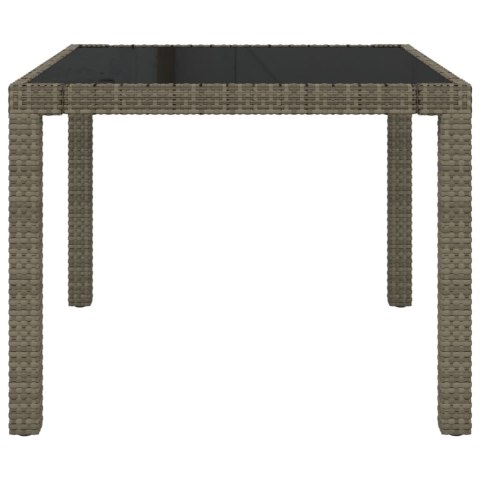 3-cz. zestaw mebli ogrodowych z poduszkami, rattan PE, szary