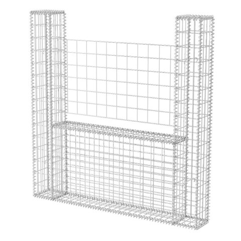 Kosz gabionowy w kształcie litery U, stal, 160x20x150 cm Kosz gabionowy w kształcie litery U, stal, 160x20x150 cm