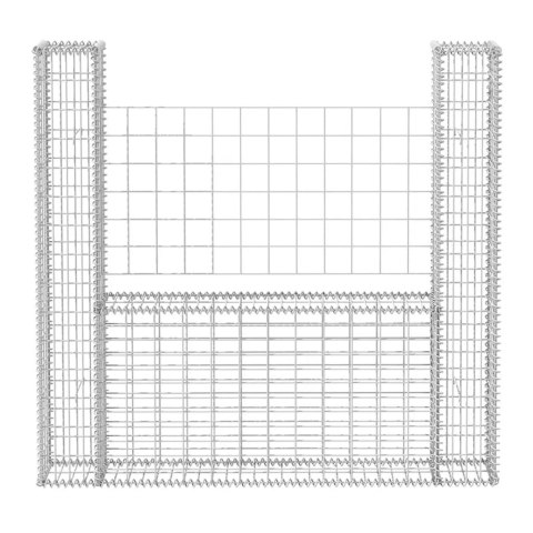 Kosz gabionowy w kształcie litery U, stal, 160x20x150 cm Kosz gabionowy w kształcie litery U, stal, 160x20x150 cm