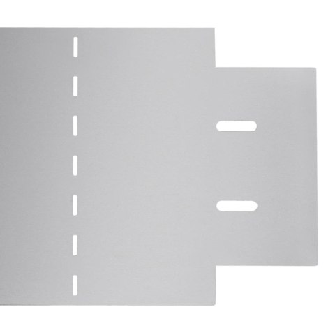 Obrzeża trawnikowe, 5 szt., stal galwanizowana, 100x20 cm