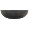 Umywalka, 40 x 12 cm, marmurowa, czarna