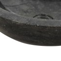 Umywalka, 40 x 12 cm, marmurowa, czarna