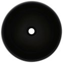 Umywalka ceramiczna, okrągła, 40x15 cm, czarna