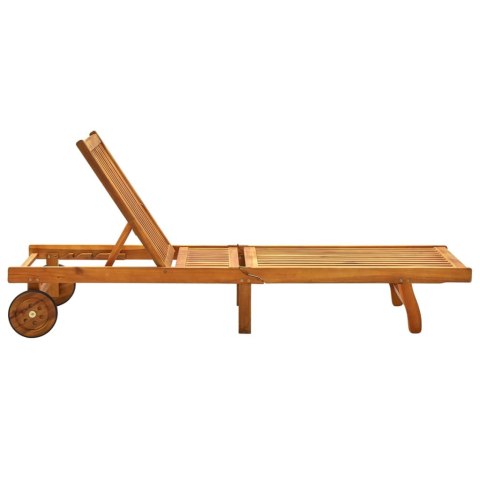 Leżak, lite drewno akacjowe