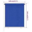 Roleta zewnętrzna, 120x140 cm, niebieska, HDPE