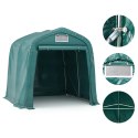Namiot garażowy z PVC, 1,6 x 2,4 m, zielony