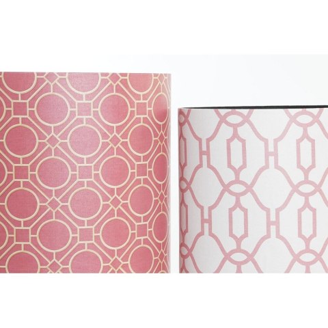 Kosz na Śmieci DKD Home Decor Biały Pomarańczowy Drewno Płótno Vintage