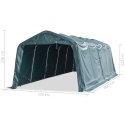 Namiot dla bydła, PVC 550 g/m², 3,3 x 8 m, ciemnozielony