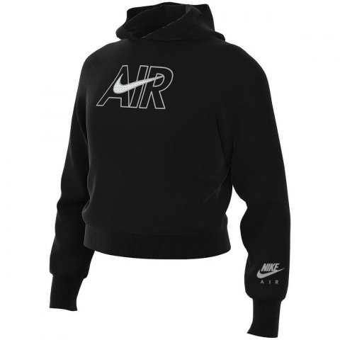 Bluza z Kapturem dla Dziewczynki AIR FT CROP HOODIE Nike DM8372 010 Czarny - 14 lat