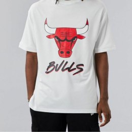 Koszulka z krótkim rękawem NBA SCRIPT MESH New Era WHIFDR 60284736 Biały - L